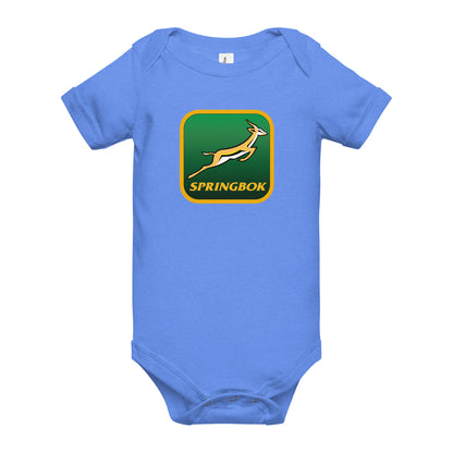 Springbok Fan Badge Custom Baby short sleeve one piece