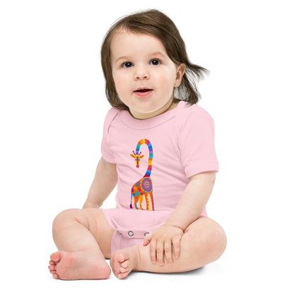 Curious Giraffe Baby short sleeve one piece