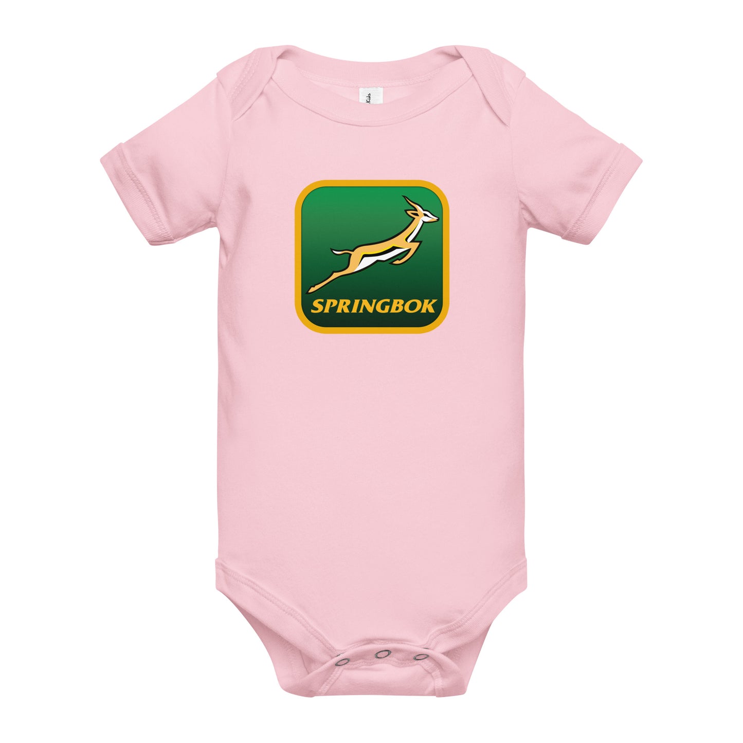 Springbok Fan Badge Custom Baby short sleeve one piece