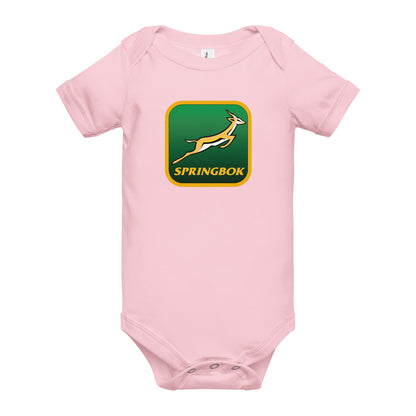 Springbok Fan Badge Custom Baby short sleeve one piece