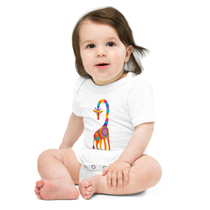 Curious Giraffe Baby short sleeve one piece