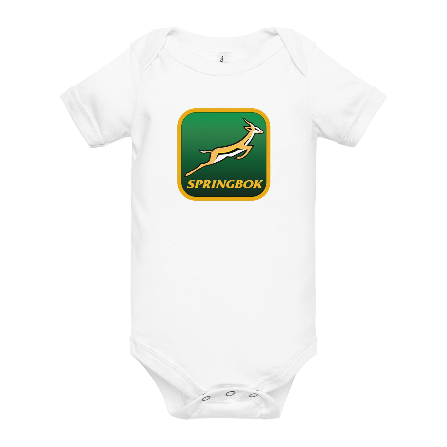 Springbok Fan Badge Custom Baby short sleeve one piece