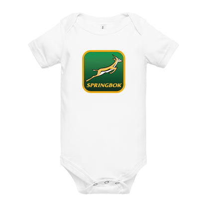 Springbok Fan Badge Custom Baby short sleeve one piece