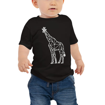 Giraffe Origami Baby Jersey Short Sleeve Tee - Dark Colors