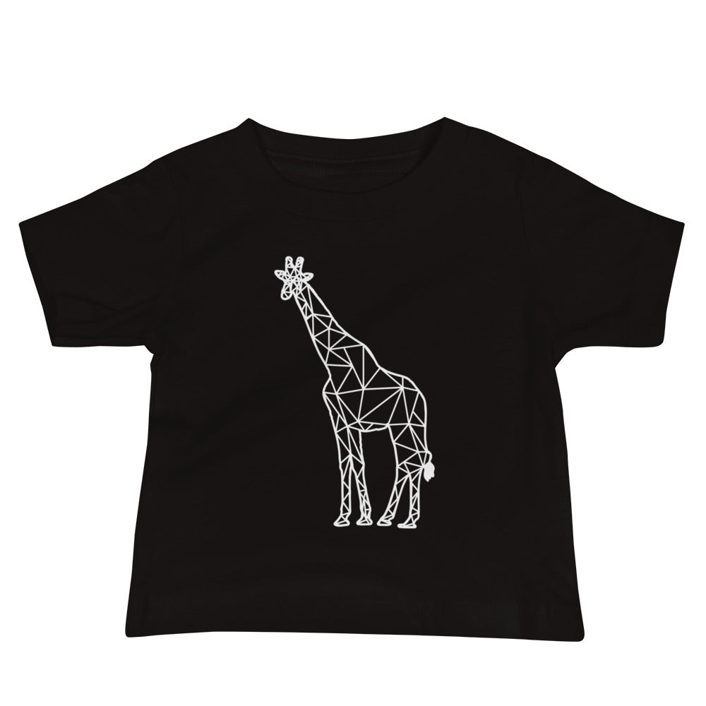 Giraffe Origami Baby Jersey Short Sleeve Tee - Dark Colors