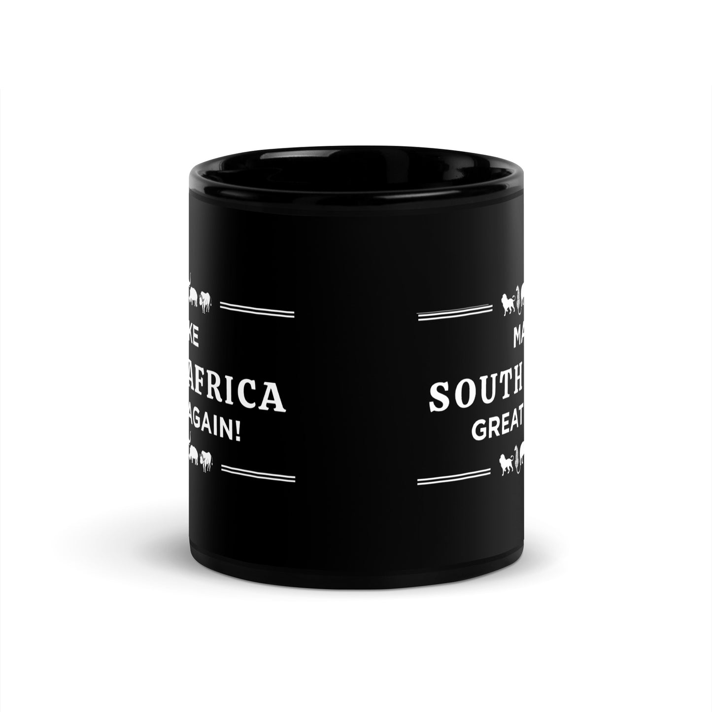 Make South Africa Great Again - Black Glossy Mug