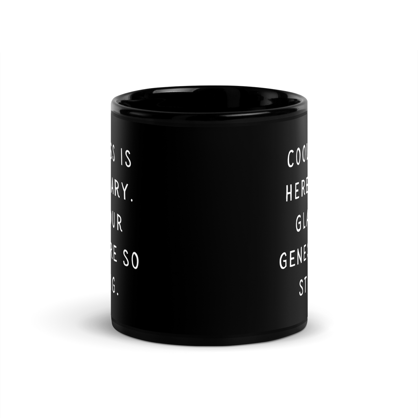 Coolness is hereditary Black Glossy Mug