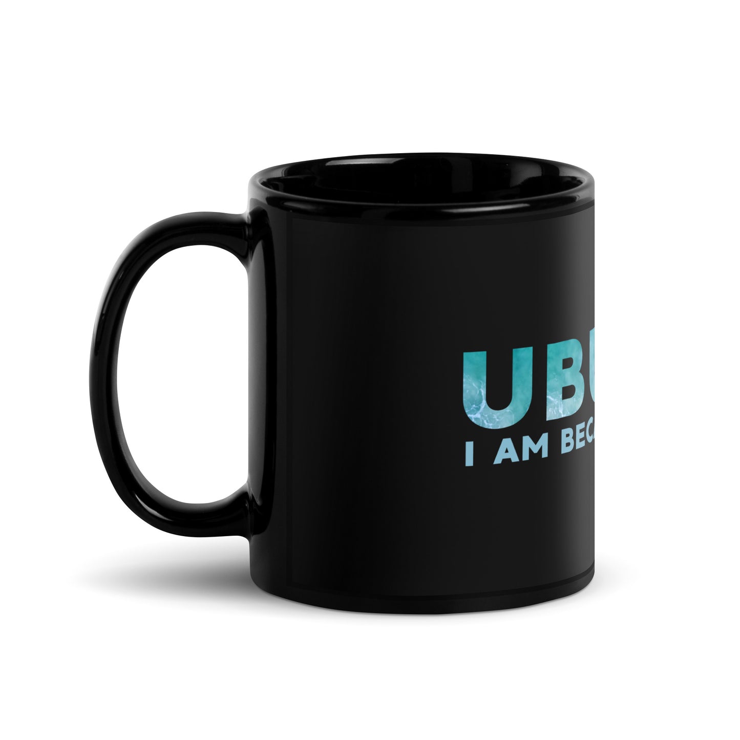 Ubuntu Black Glossy Mug - Ocean