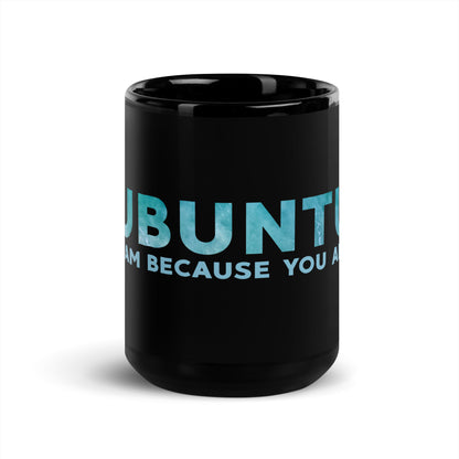 Ubuntu Black Glossy Mug - Ocean