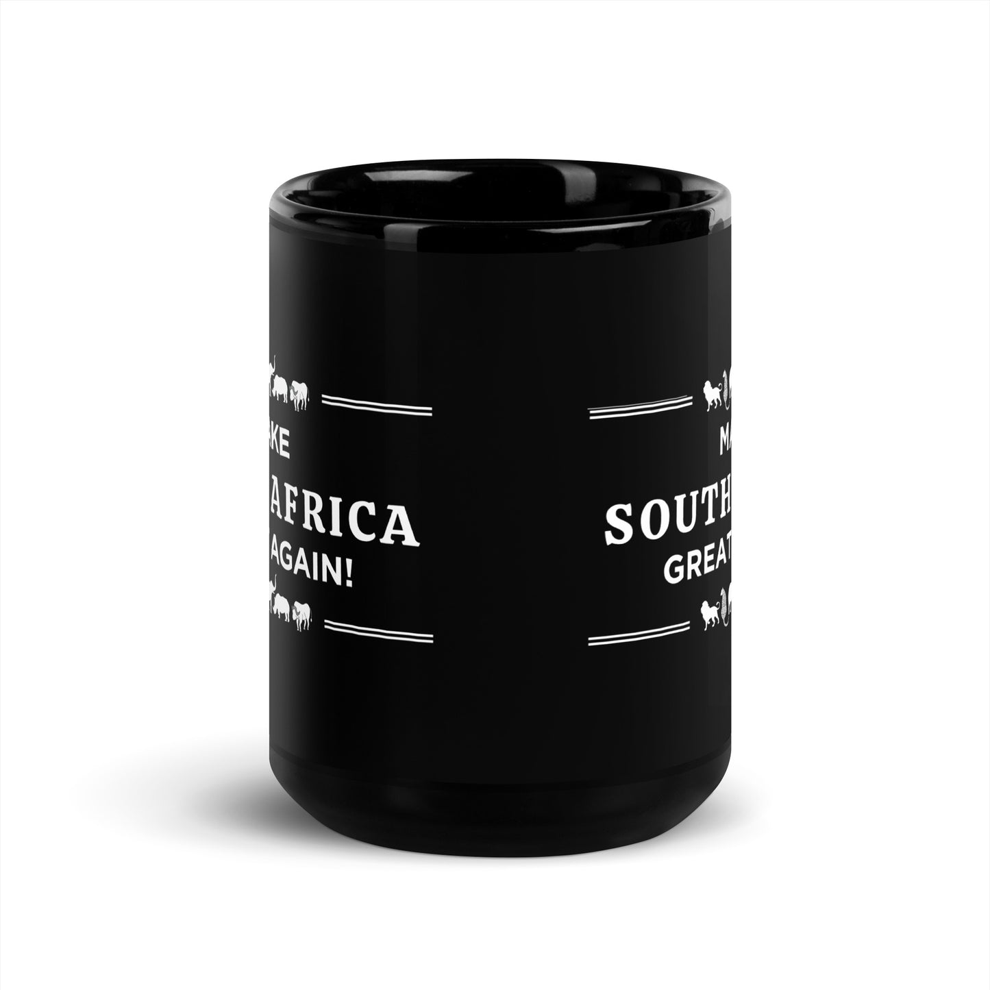 Make South Africa Great Again - Black Glossy Mug