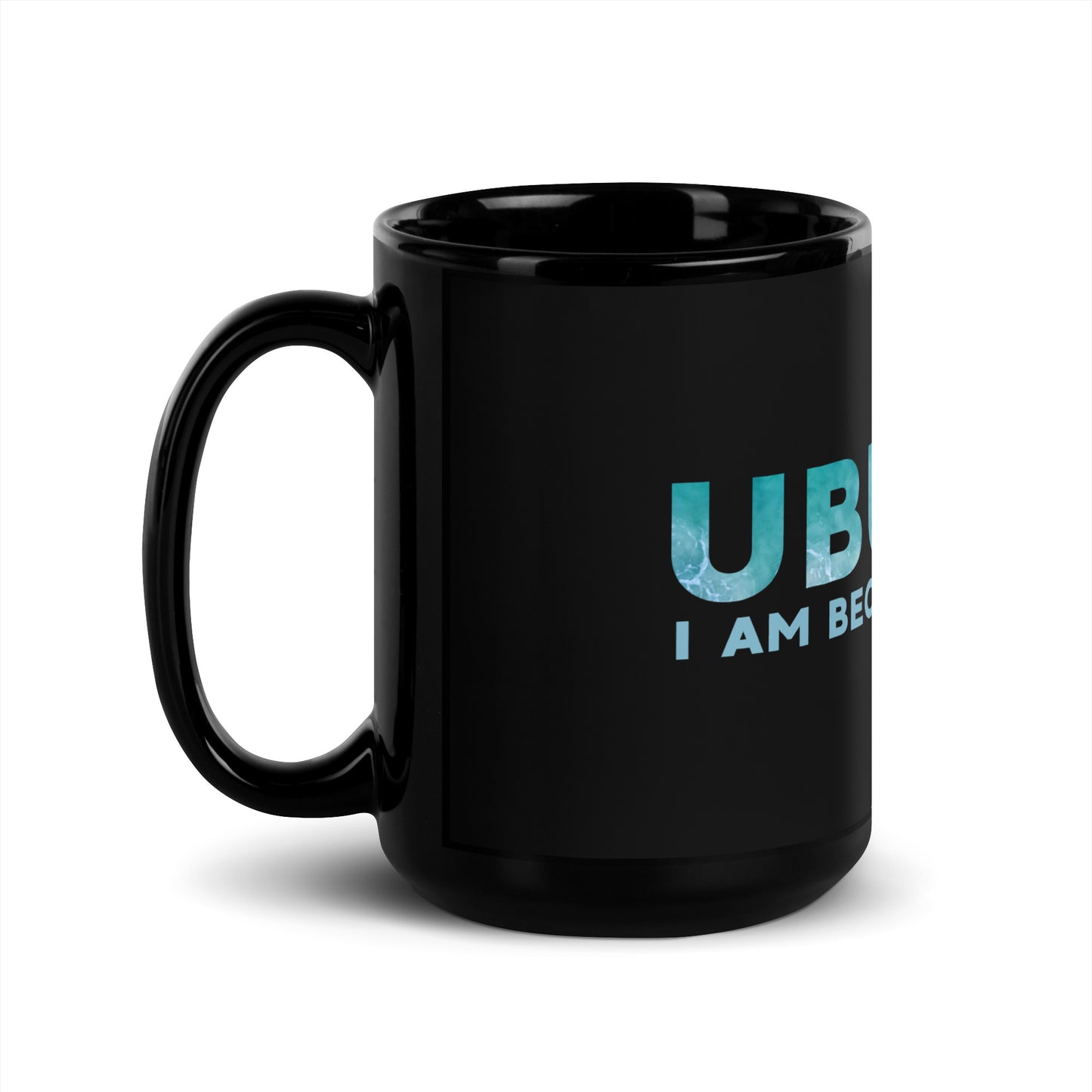 Ubuntu Black Glossy Mug - Ocean