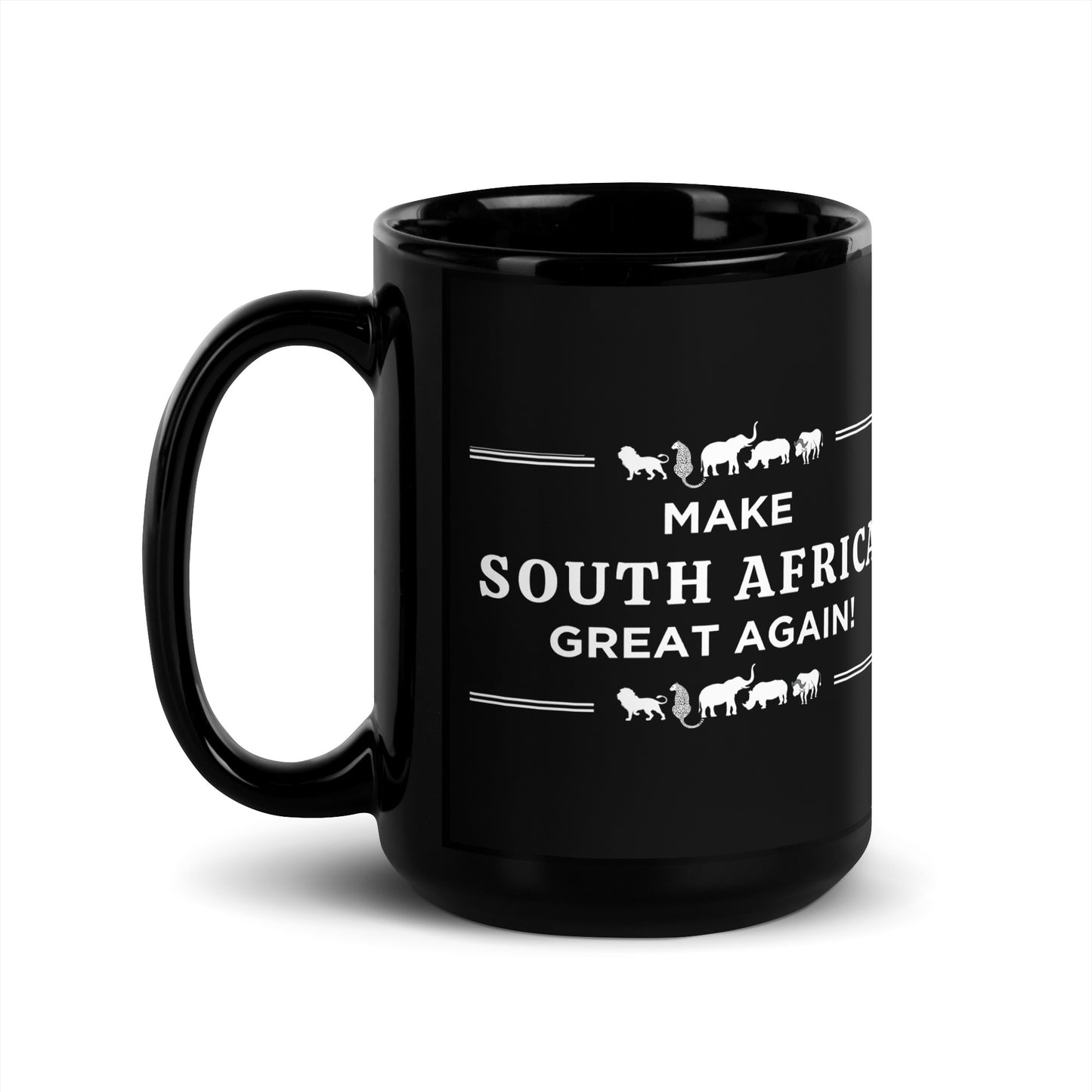 Make South Africa Great Again - Black Glossy Mug