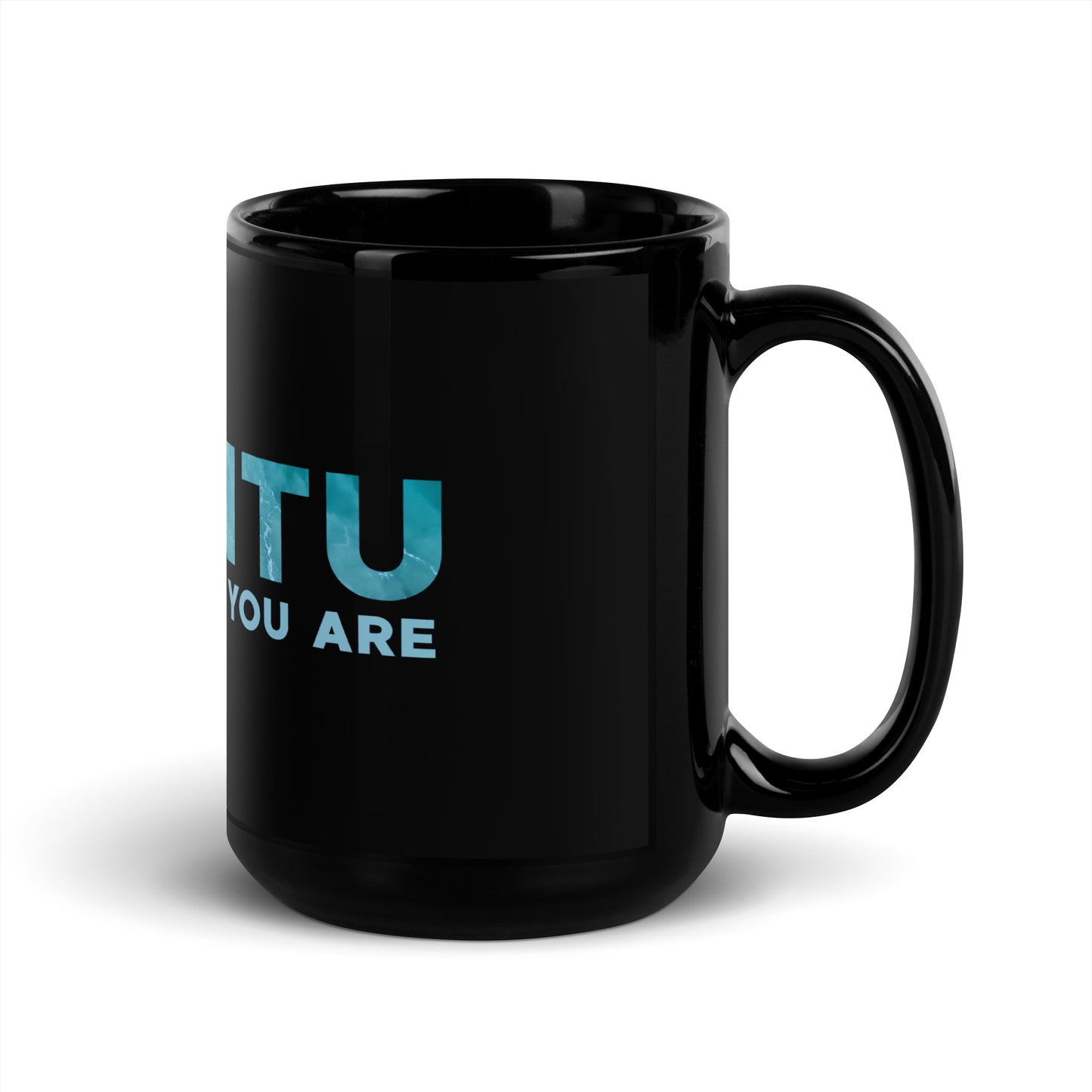 Ubuntu Black Glossy Mug - Ocean