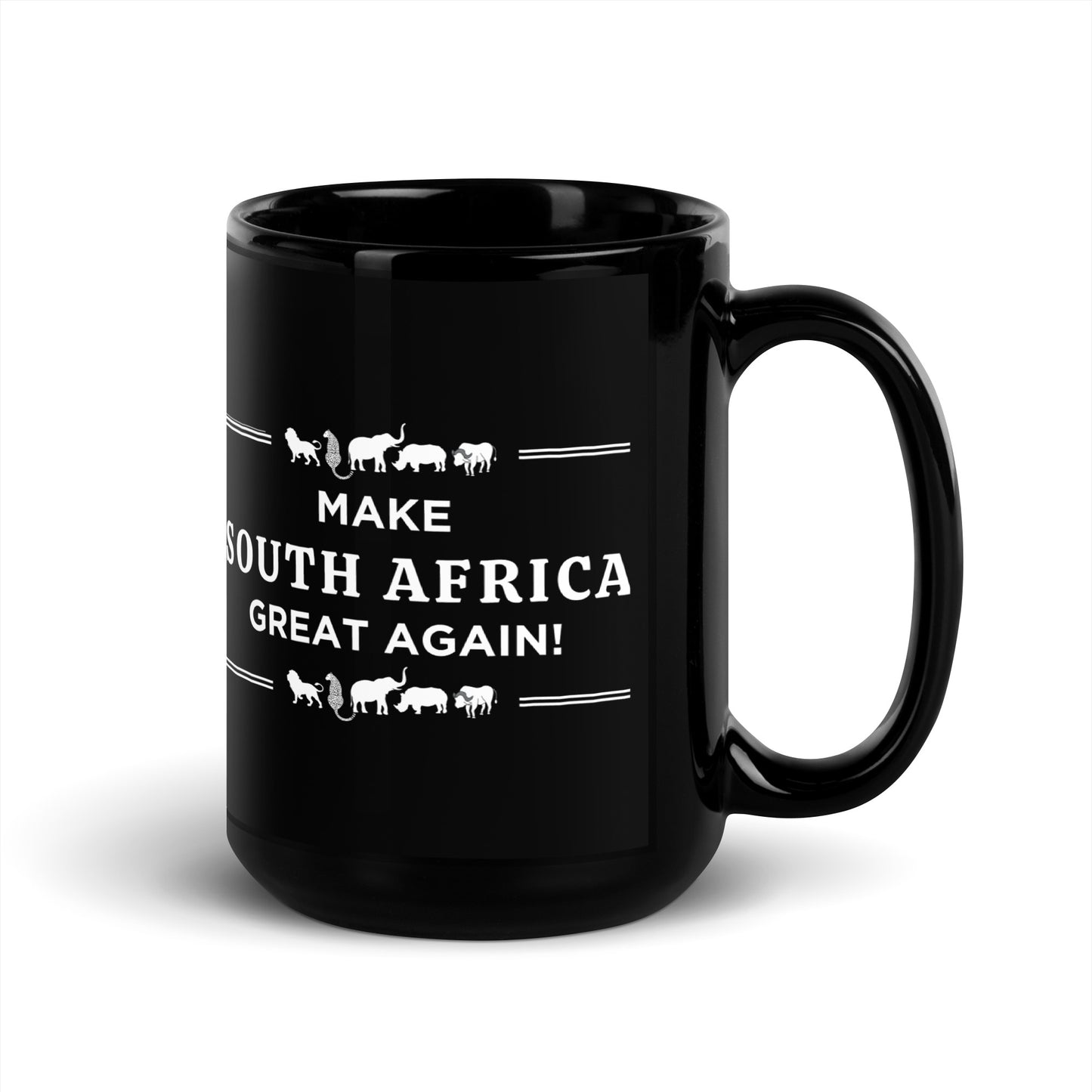 Make South Africa Great Again - Black Glossy Mug