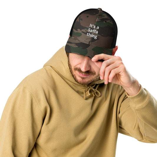 It's a Saffa thing Camouflage trucker hat