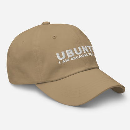 Ubuntu - White - Dad hat