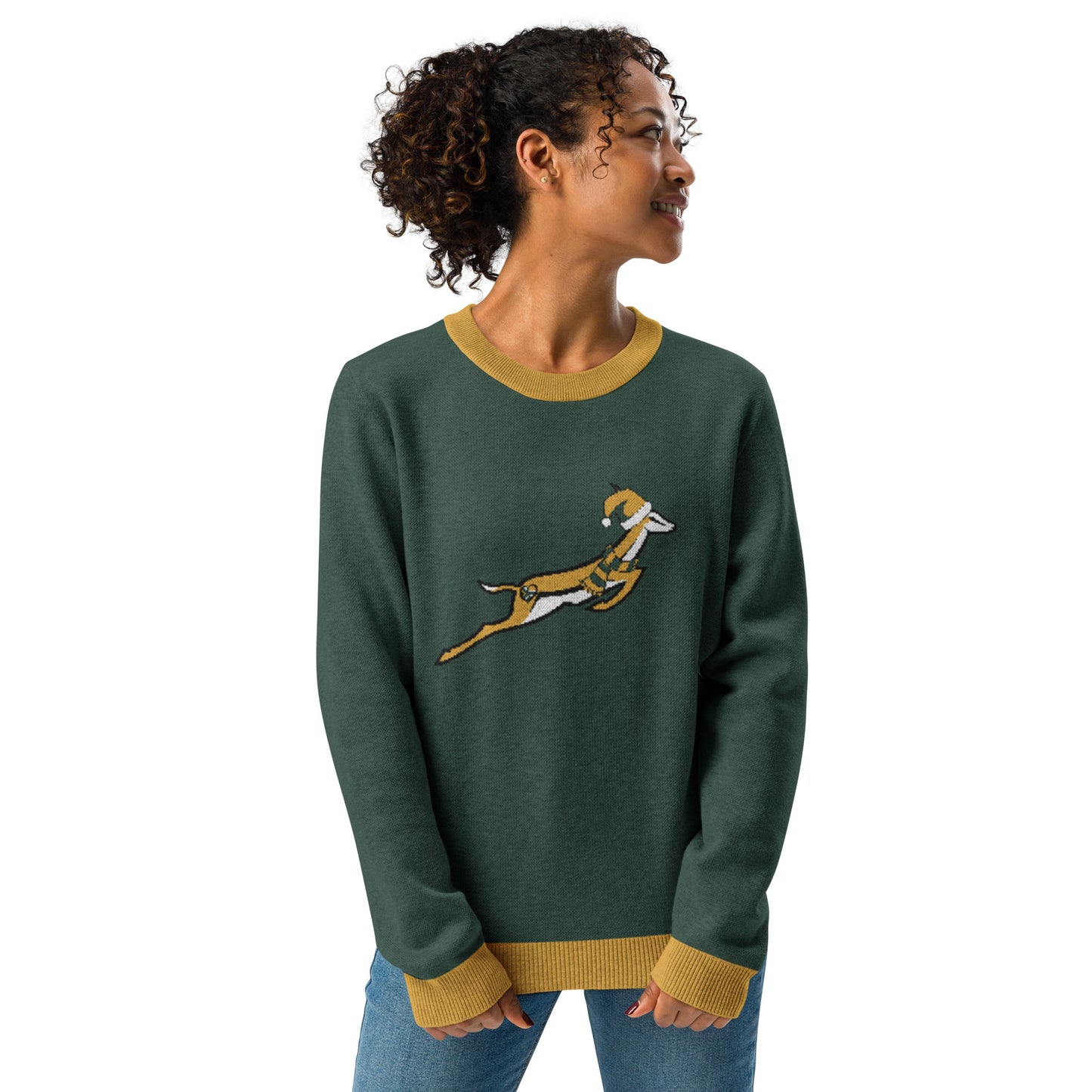 Xmasbok Knitted crew neck ugly sweater