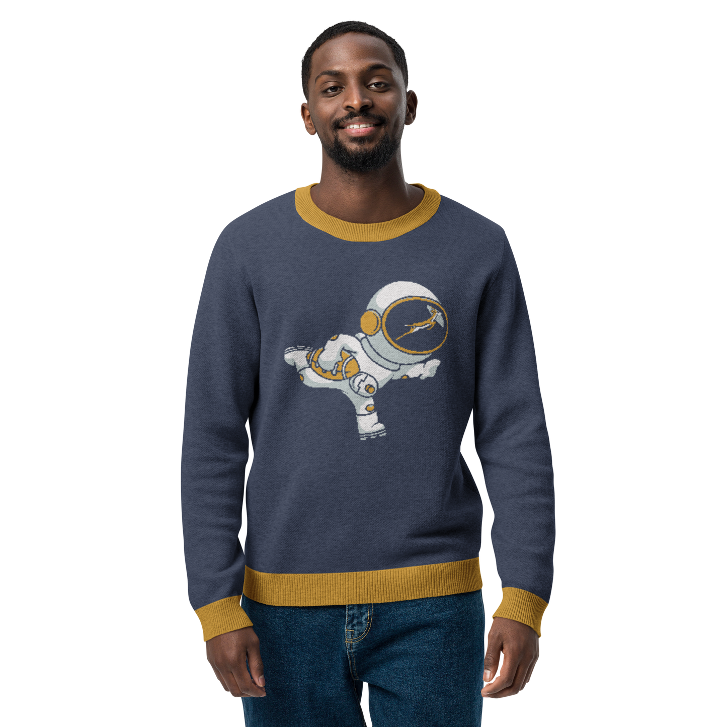 Astrobok Knitted crew neck sweater