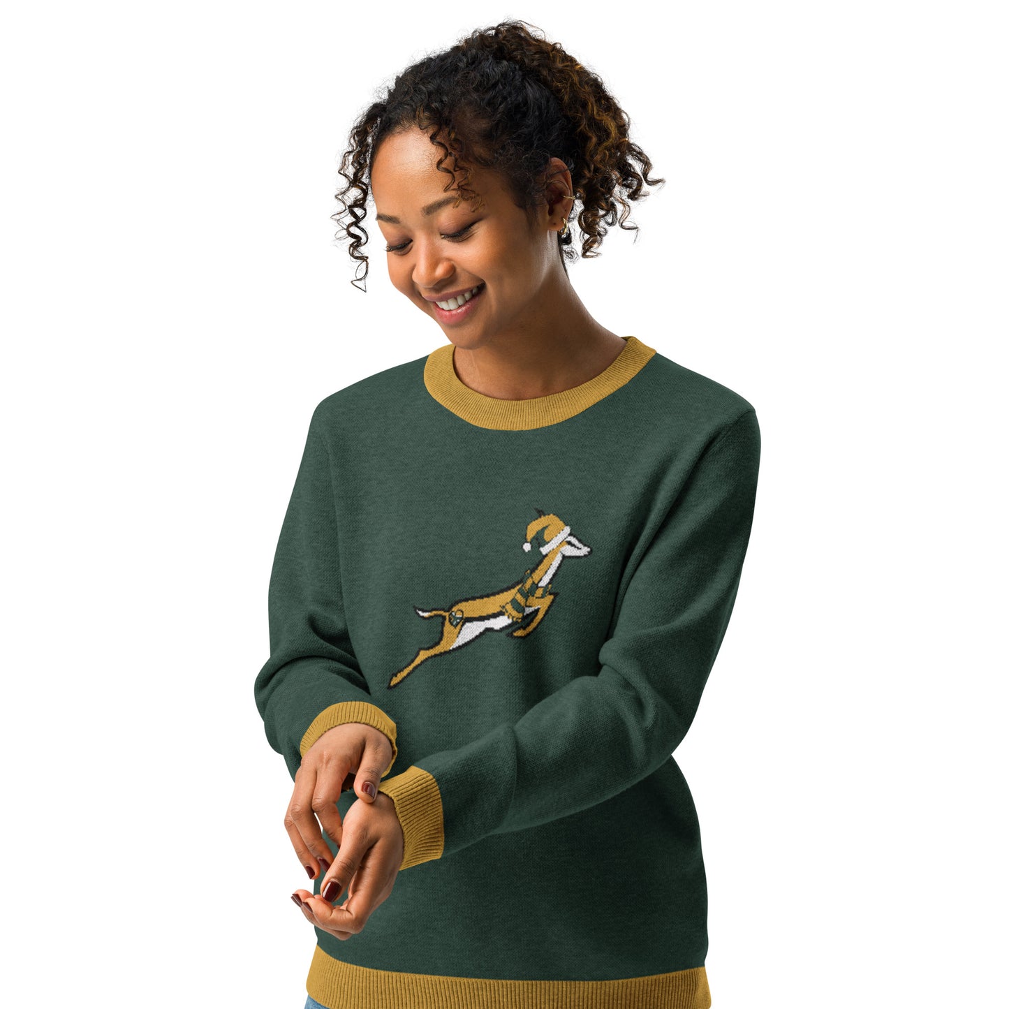 Xmasbok Knitted crew neck ugly sweater