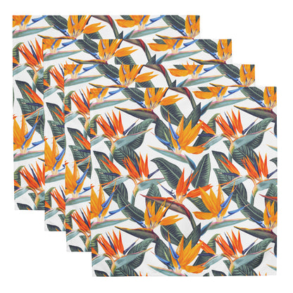 Strelitzia Cloth napkin set - White