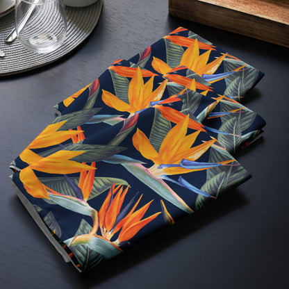 Strelitzia Cloth napkin set - Navy