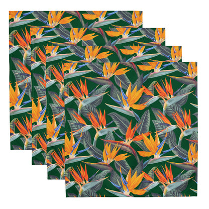 Strelitzia Cloth napkin set - Green