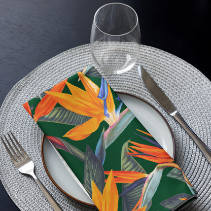 Strelitzia Cloth napkin set - Green