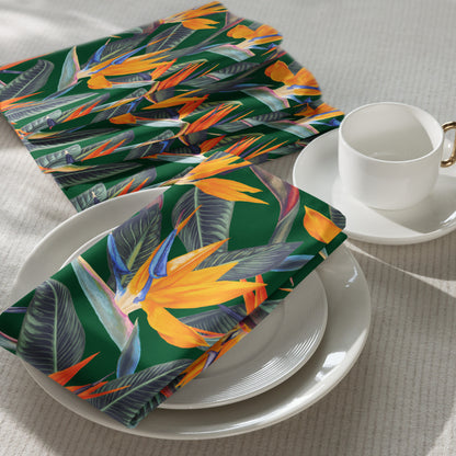 Strelitzia Cloth napkin set - Green