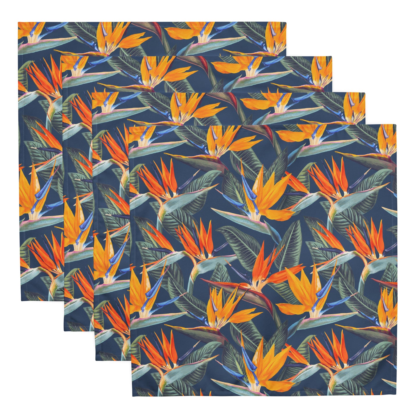 Strelitzia Cloth napkin set - Dusk Blue