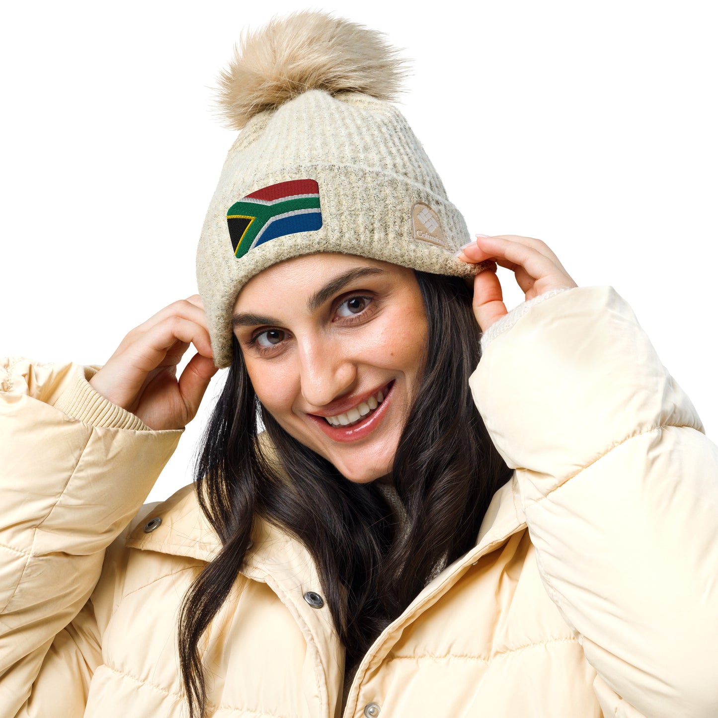 South Africa Columbia pom-pom beanie