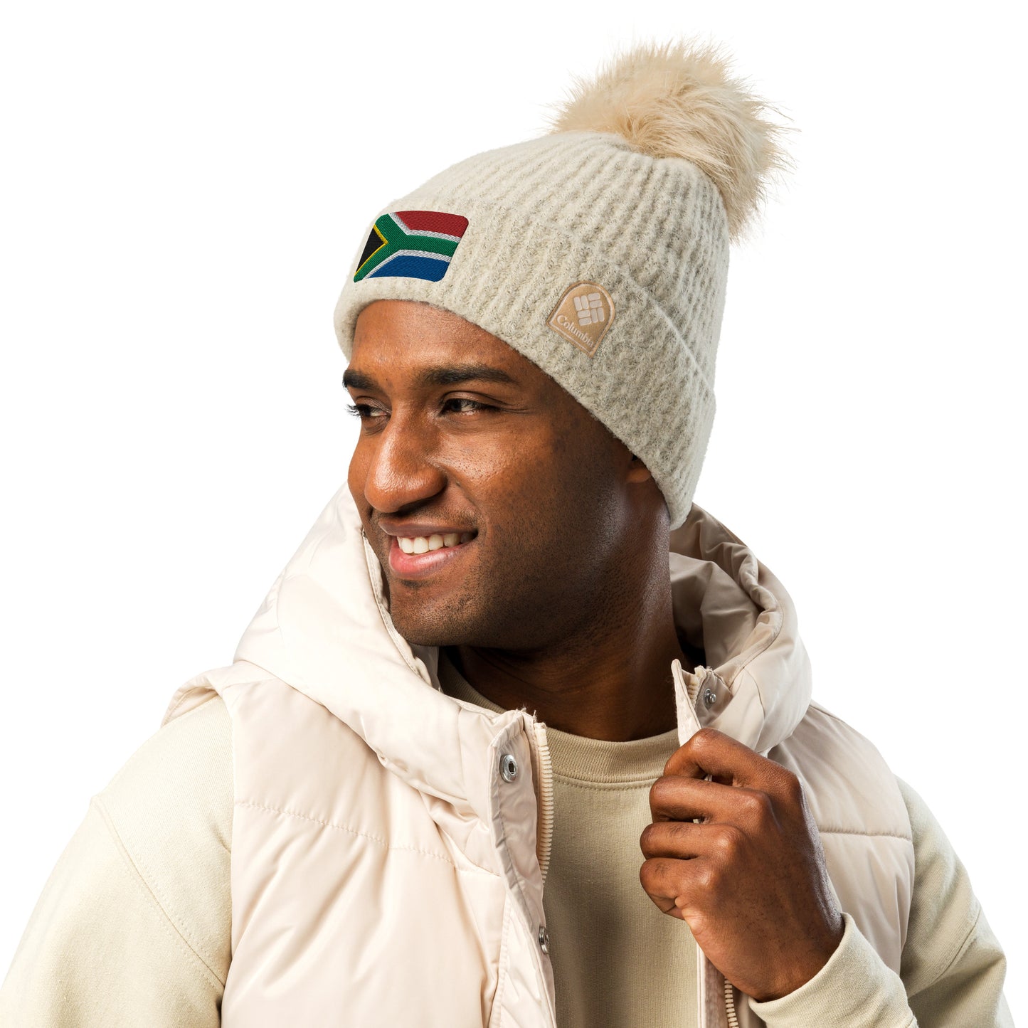 South Africa Columbia pom-pom beanie