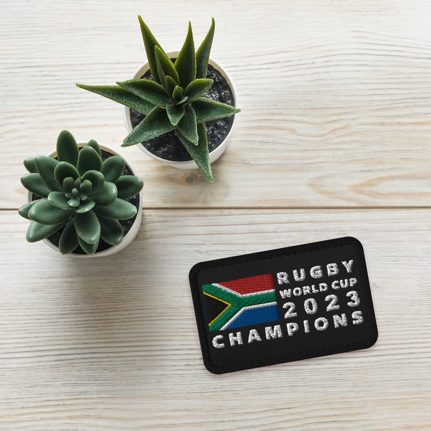 Springbok Rugby World Cup Champions  Embroidered iron on patch