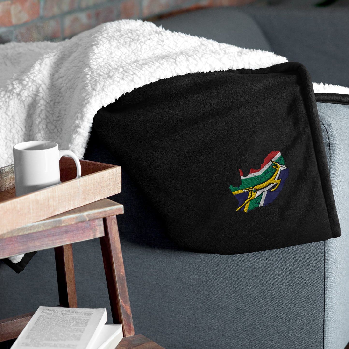 South African Book Fan Premium sherpa blanket