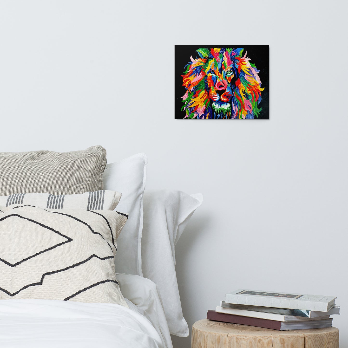 Rainbow Lion Metal prints