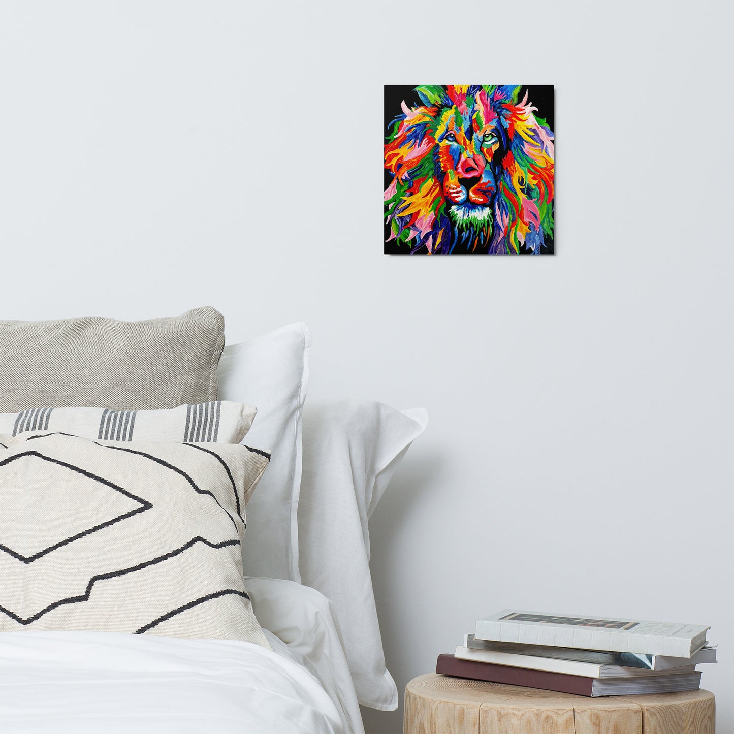 Rainbow Lion Metal prints