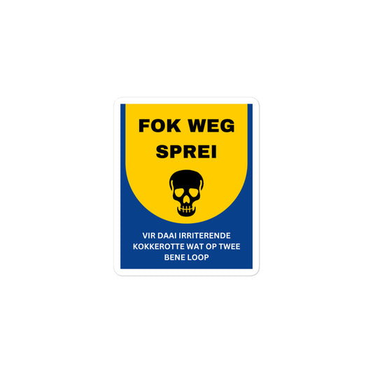 Fok Weg Sprei Bubble-free stickers