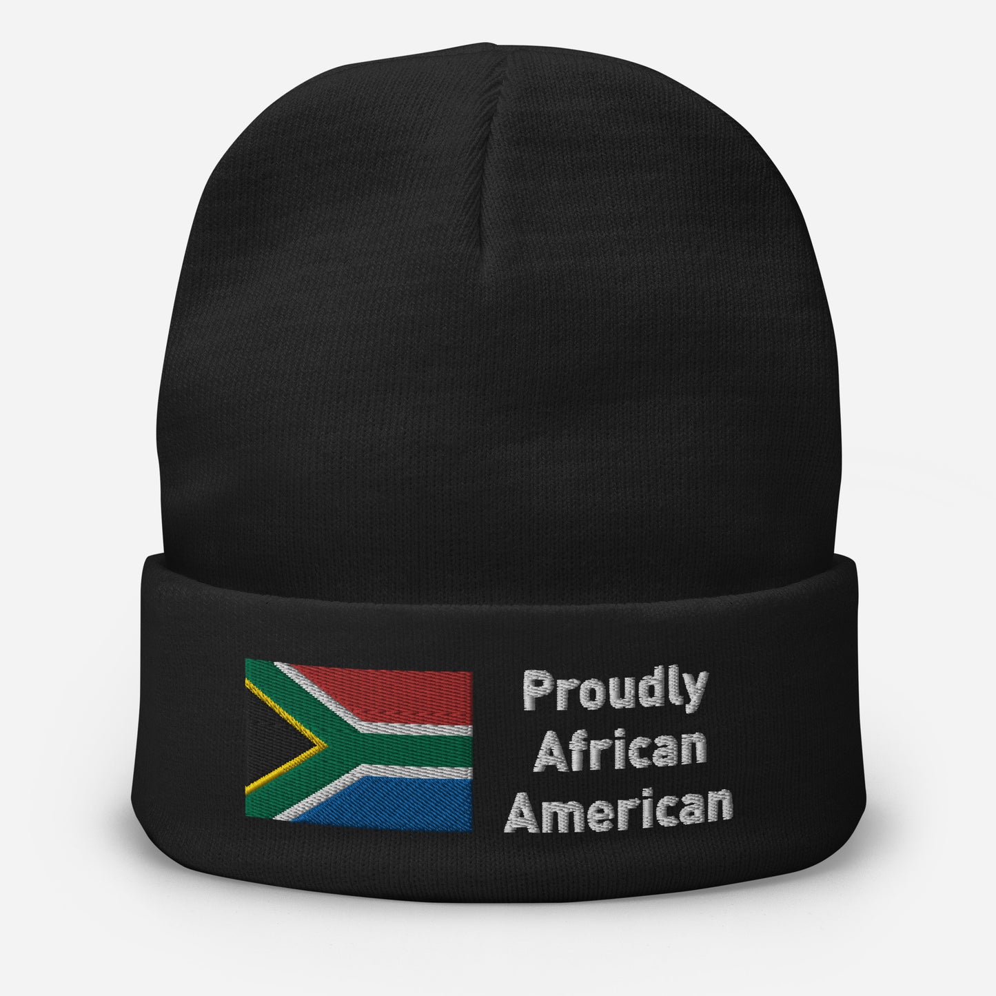 Proudly South African American Embroidered Beanie