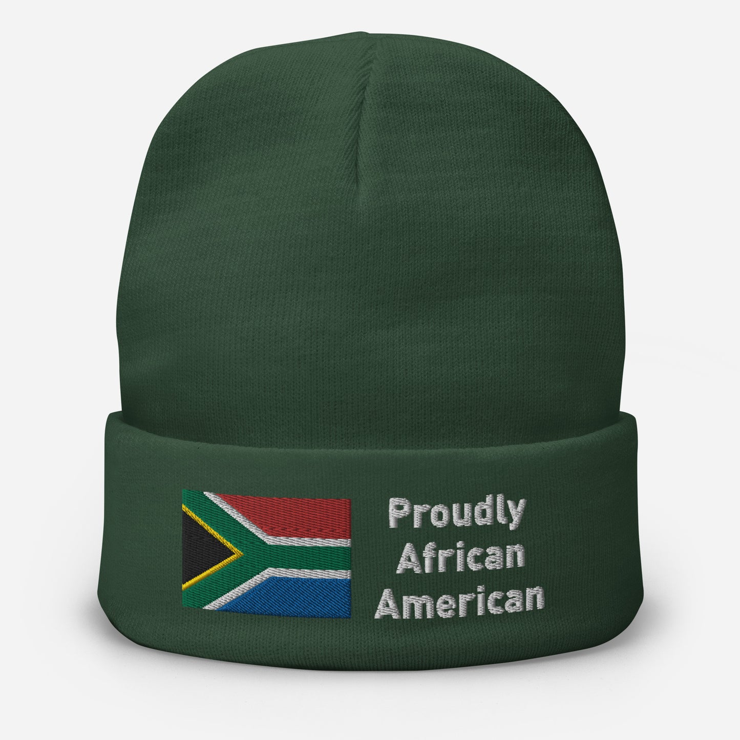 Proudly South African American Embroidered Beanie