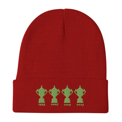 Springboks 4 Trophies Embroidered Beanie