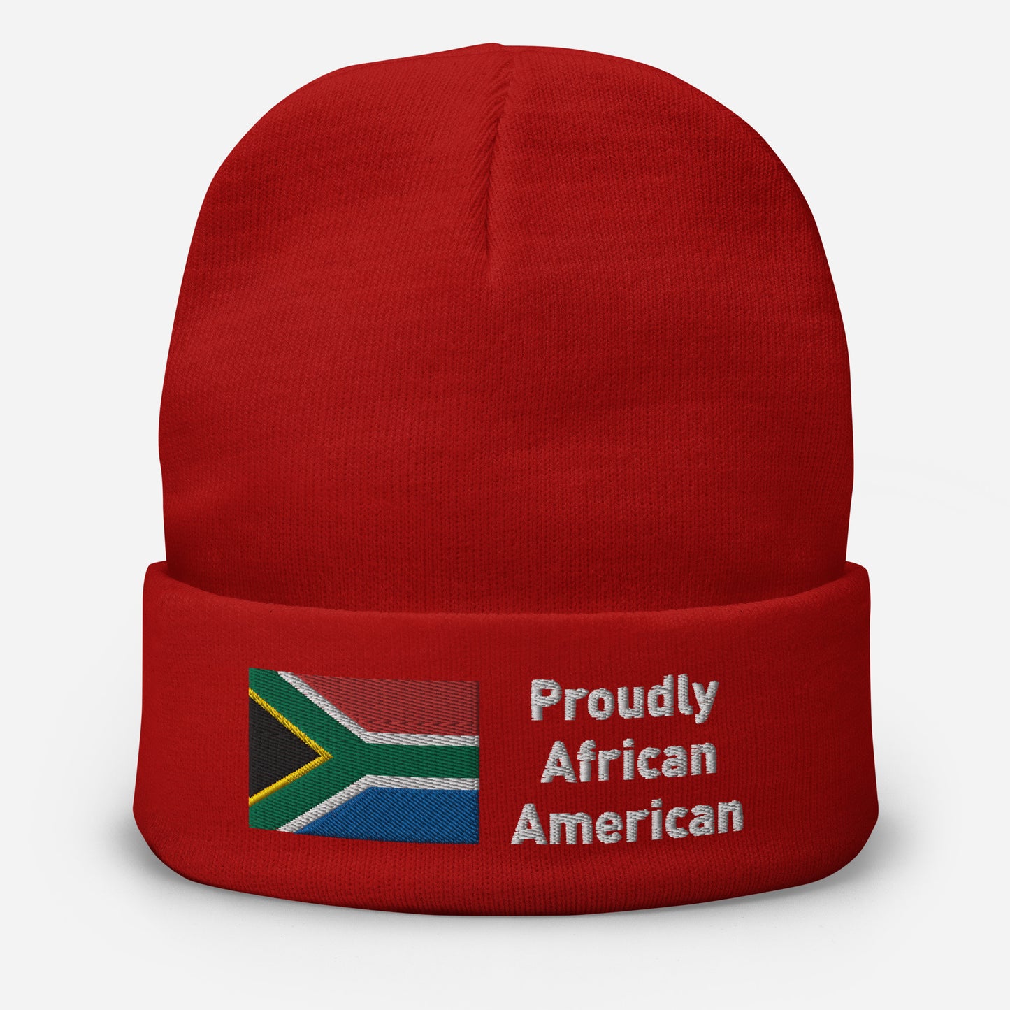 Proudly South African American Embroidered Beanie