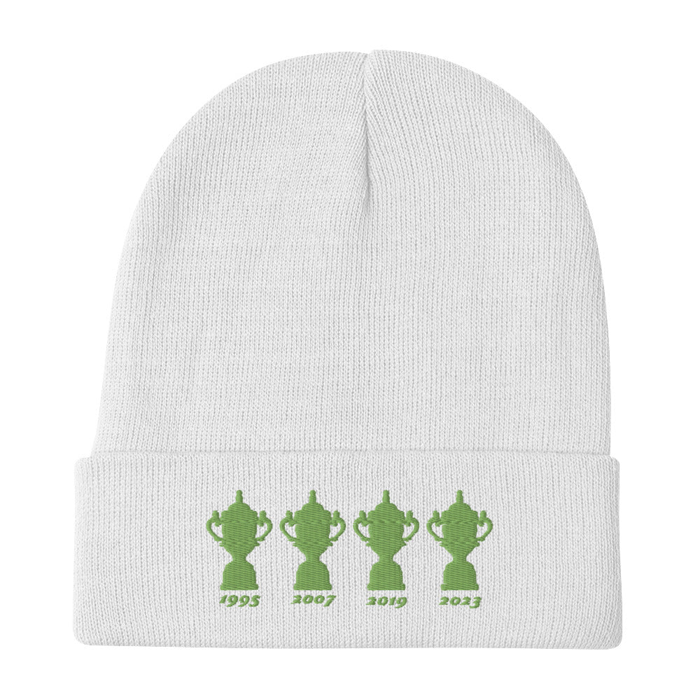 Springboks 4 Trophies Embroidered Beanie