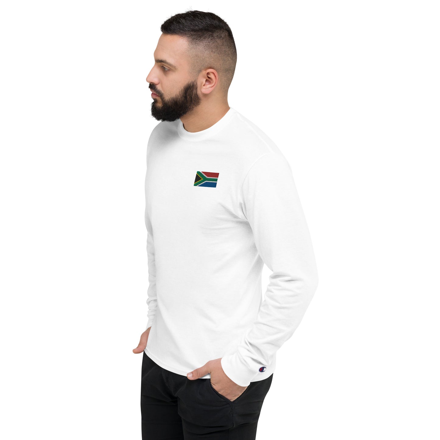 South African Flag Men's Champion Long Sleeve Shirt