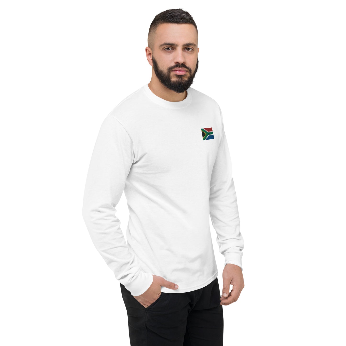 South African Flag Men's Champion Long Sleeve Shirt