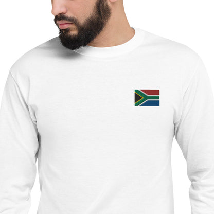 South African Flag Men's Champion Long Sleeve Shirt