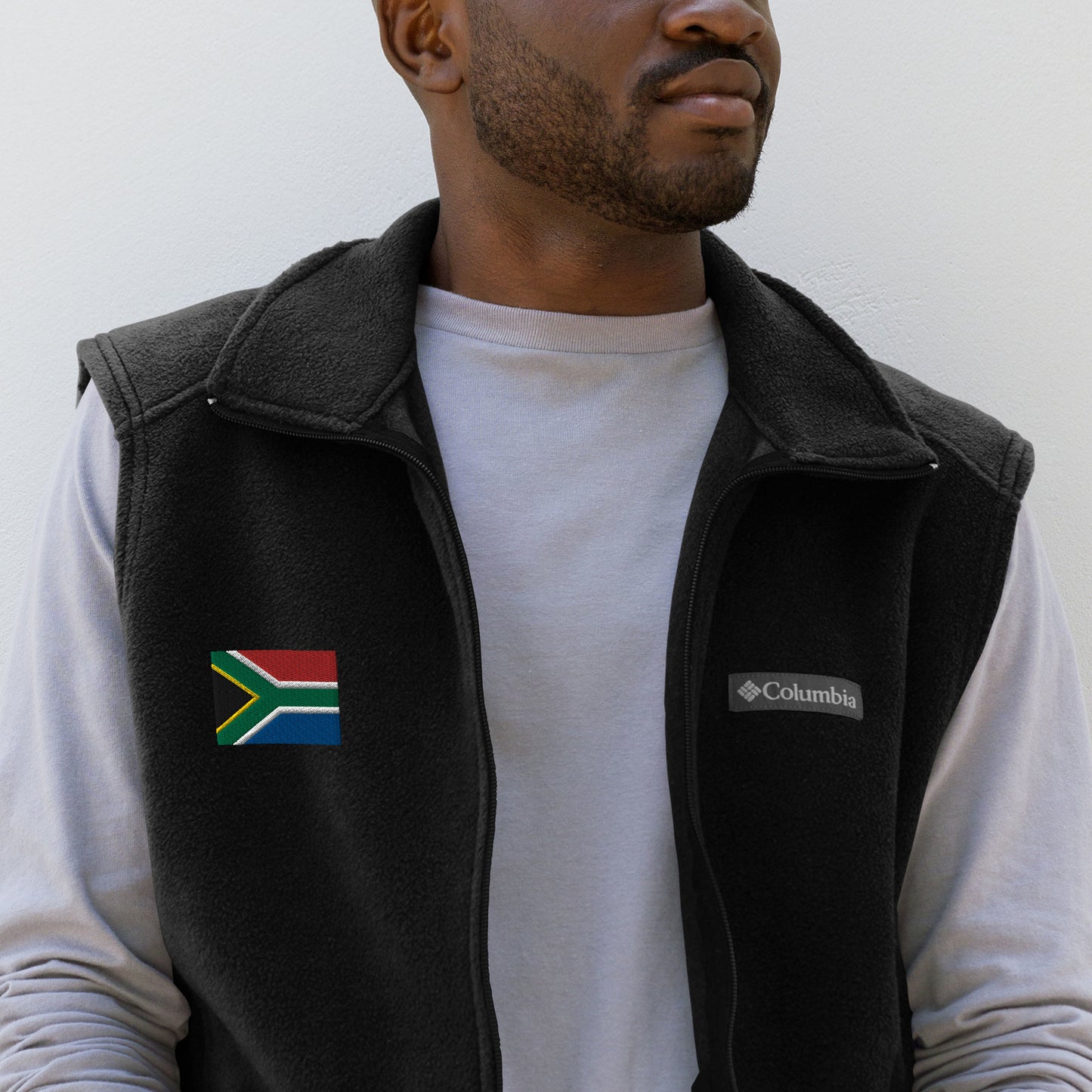 South African Flag Men’s Columbia fleece vest