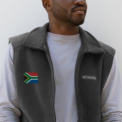 South African Flag Men’s Columbia fleece vest