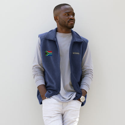 South African Flag Men’s Columbia fleece vest