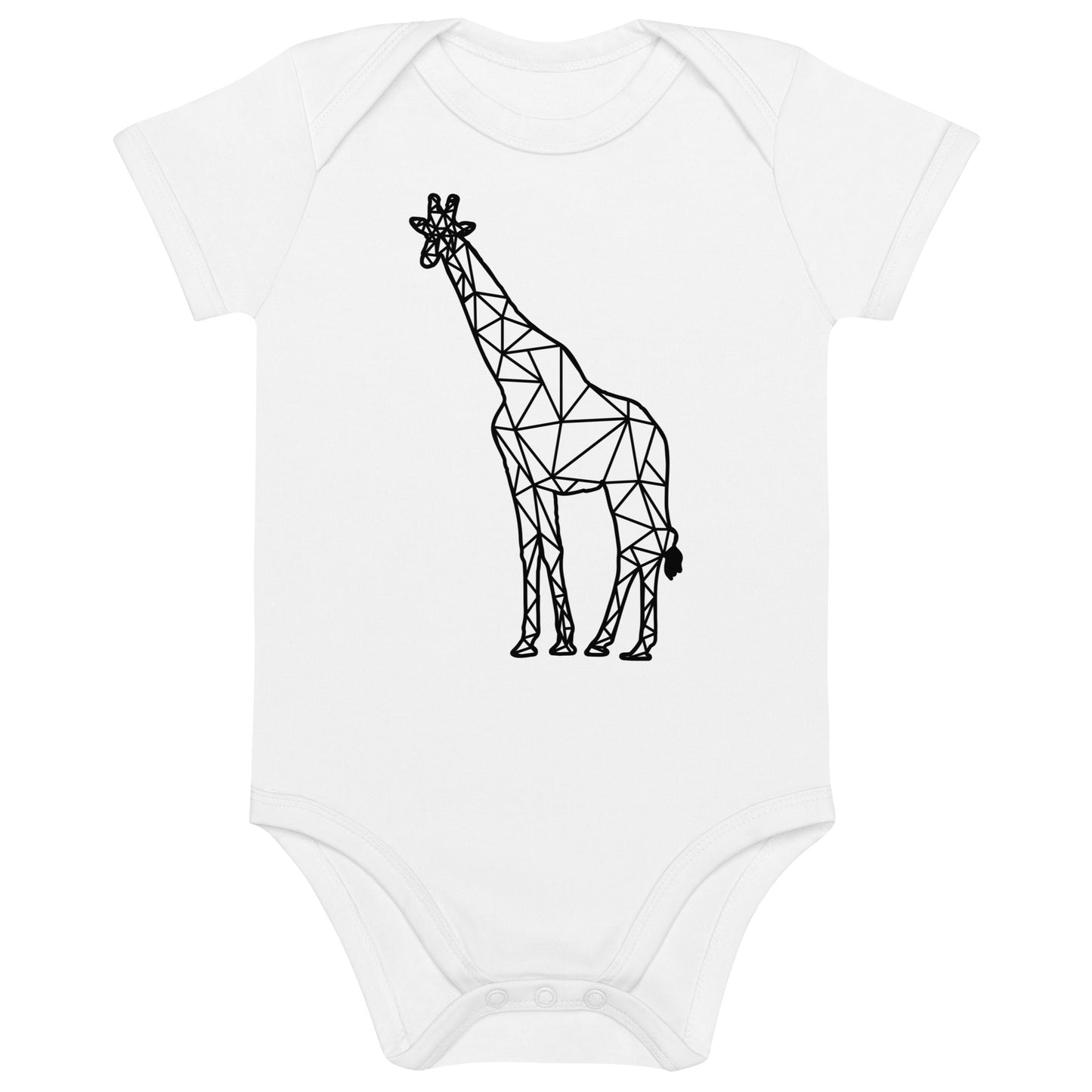 Giraffe Origami Organic cotton baby bodysuit