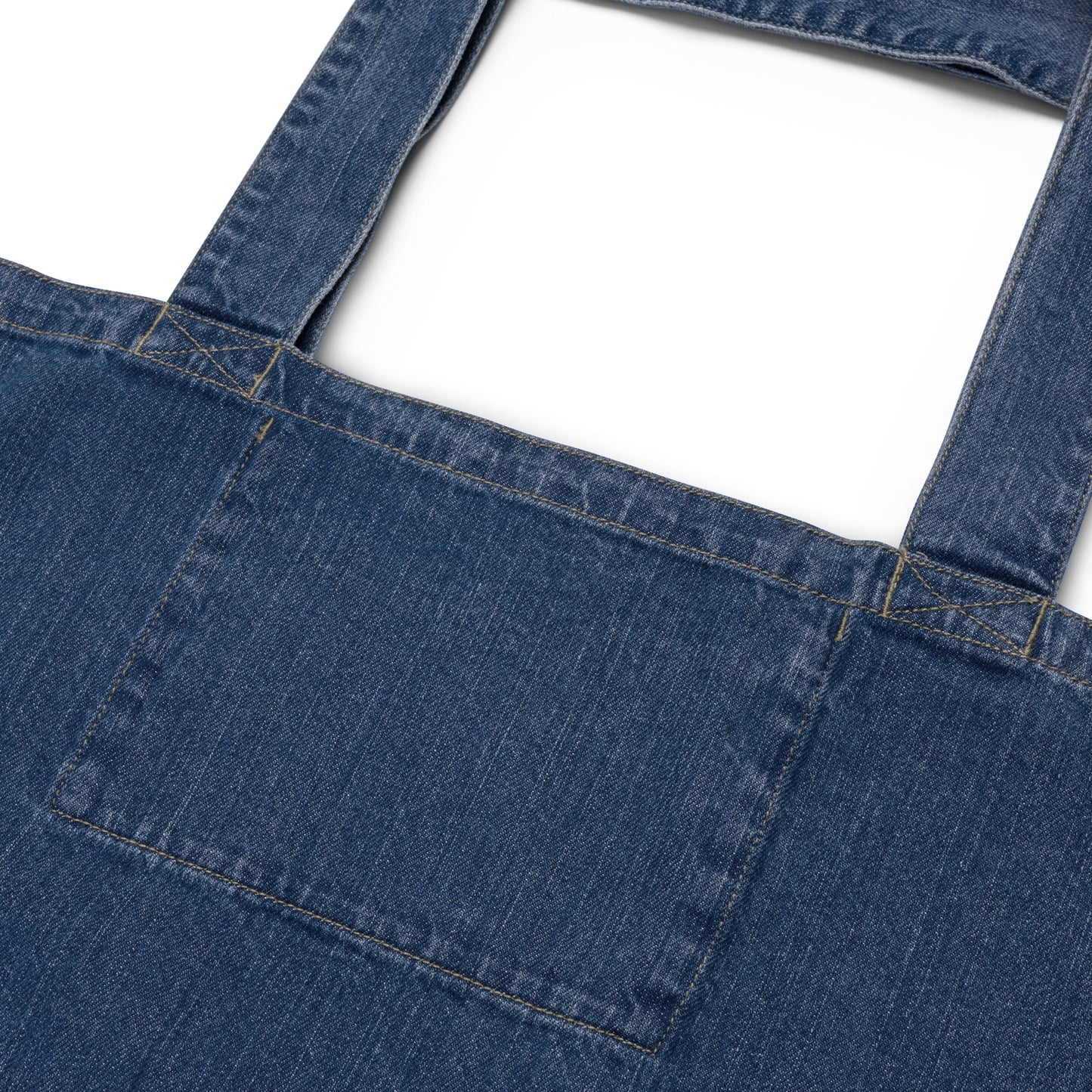 In my verdediging... die maan was vol Organic denim tote bag