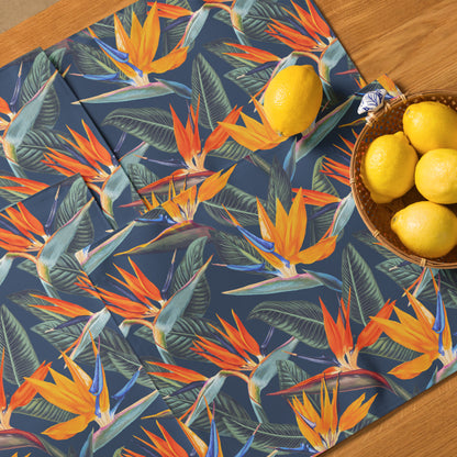 Strelitzia Placemat Set - Dusk Blue